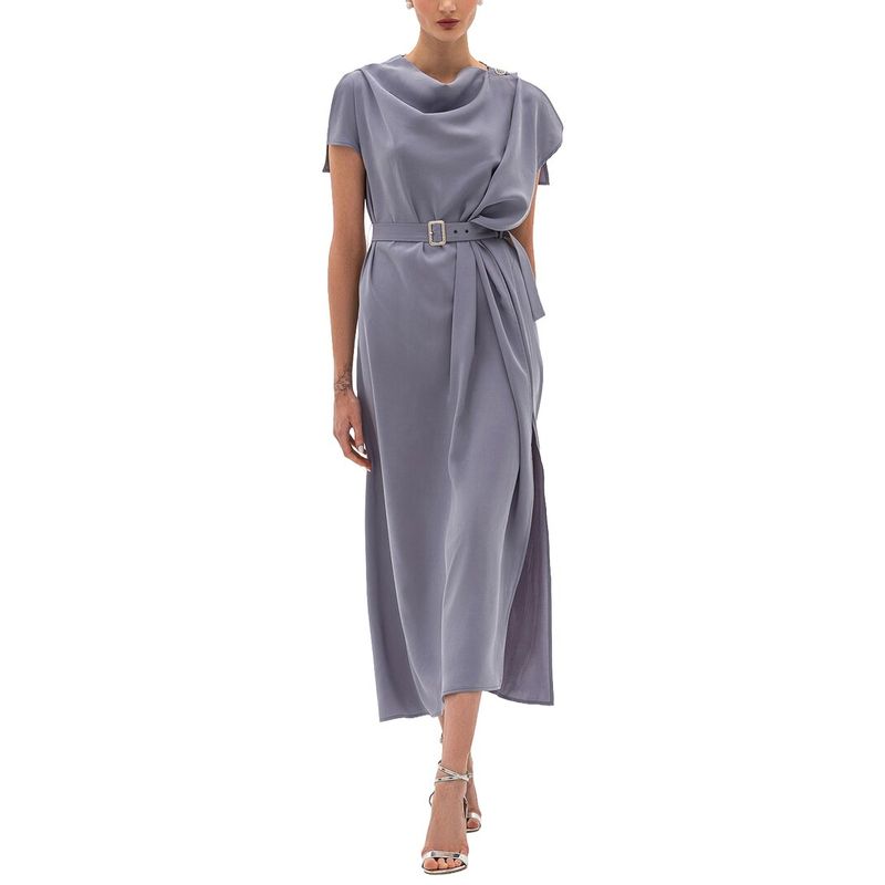 Bgl Womens A-Line Dress, Gray